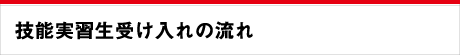 技能実習生受け入れの流れ